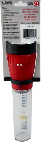 Miniatura 7 de Vida Gear linterna LED 4 en 1 multimodo 30 lúmenes, mango brillante y compartimento de almacenamiento, color azul.