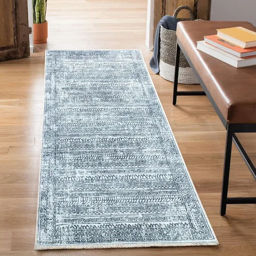 Miniatura 21 de Bloom Rugs Alfombra lavable antideslizante de 2 x 3 pies, color azul/verde/mandarina, alfombra tradicional oriental para sala de estar, dormitorio
