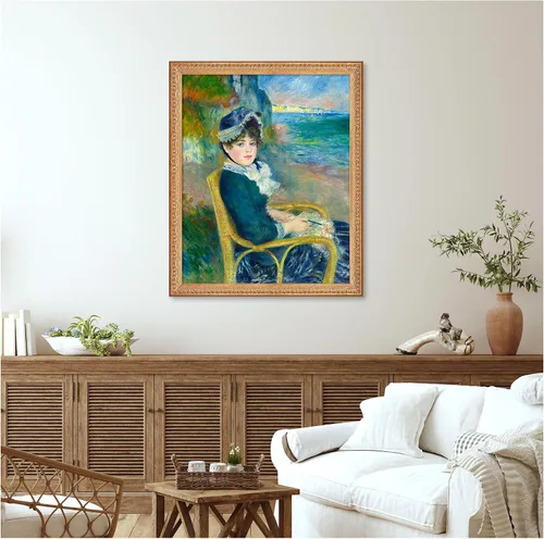 Miniatura 442 de A&T ARTWORK Campo de trigo con cipreses de Van Gogh Las reproducciones de arte clásico mundial, impresiones en lienzo giclée para decoración
