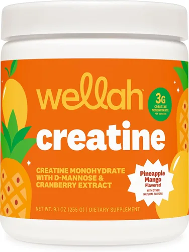 Miniatura 19 de Wellah Creatina para mujer (50 porciones) Blue Hawaii - 0.11 onzas de monohidrato de creatina en polvo con diente de león y extracto de arándano