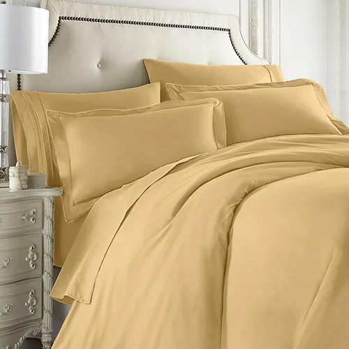 Miniatura 13 de Clara Clark Juego completo de ropa de cama de 5 piezas que incluye sábanas bajeras y planas, funda de edredón, fundas de almohada, individual, verde