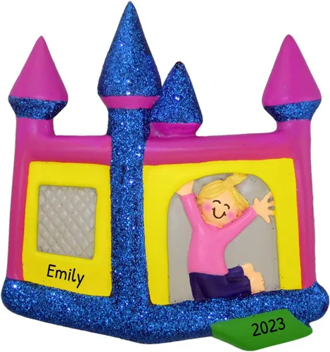 Miniatura 3 de Adorno personalizado para árbol de Navidad 2025 – Adornos para árbol de Navidad, adornos rosados para bebé, decoración de afroamericanos por Elves