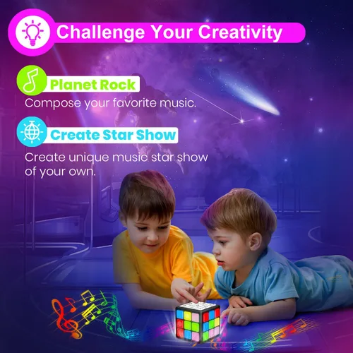 Miniatura 10 de Xinbeiya Cubo de Juego Portátil Recargable - 15 Divertidos Juegos de Cerebro y Memoria con Pantalla de Puntuación - Regalos de Navidad, Pascua