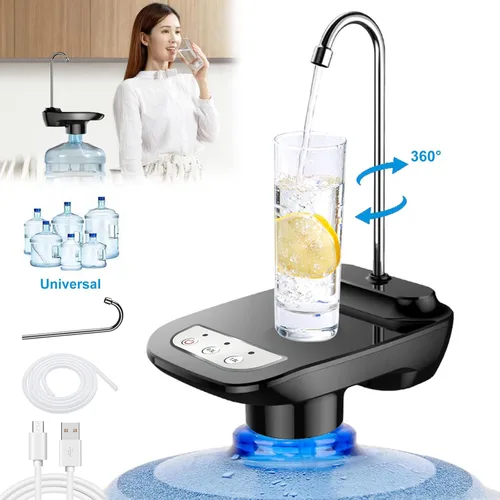 Miniatura 8 de Bomba dispensadora de agua potable de 5 galones, bomba eléctrica automática para botellas de agua potable de 1 a 5 galones para garrafones de agua