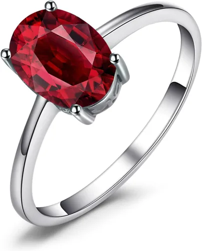 Miniatura 24 de JewelryPalace Anillos de compromiso solitarios de plata de ley 925 chapados en oro de 14 quilates con piedra natal de topacio azul citrino y piedras