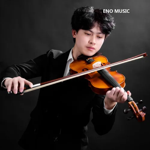 Miniatura 7 de ENO MUSIC Kit de violín de tamaño completo 4/4 para principiantes y adultos con arco de colofonia y estuche rígido, todos los accesorios