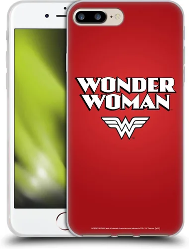Miniatura 68 de Head Case Designs Funda de gel suave con licencia oficial de Wonder Woman DC Comics Classic Logos compatible con Apple iPhone 7 Plus/iPhone 8 Plus
