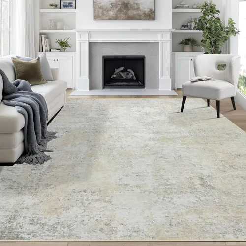 Miniatura 42 de 5x7 Area Rugs for Living Room Rug Washable: Abstract Rug for Dining Room Bedroom Carpet Non Slip 5 by 7 Indoor Modern Nursery Home Office Beige