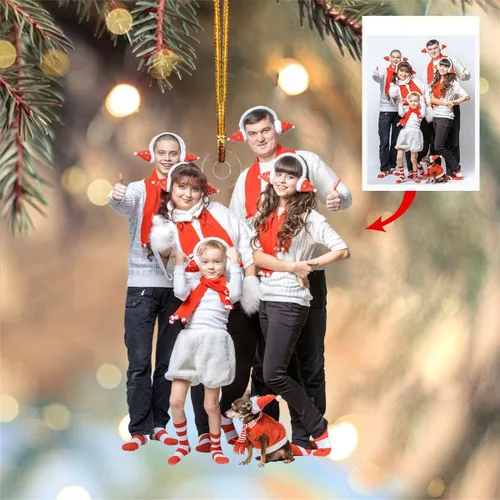 Miniatura 14 de Adorno de mica personalizado, adorno de foto personalizado, primero para bebé 2026 A9