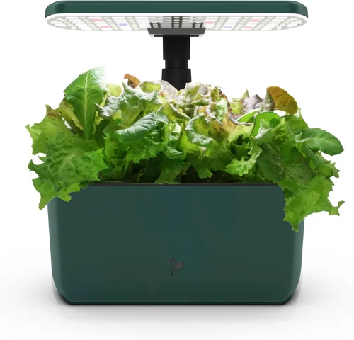 Miniatura 15 de AeroGarden Harvest Lite en color rojo cereza, jardín hidropónico interior sin tierra con luz LED de cultivo para jardinería durante todo el año