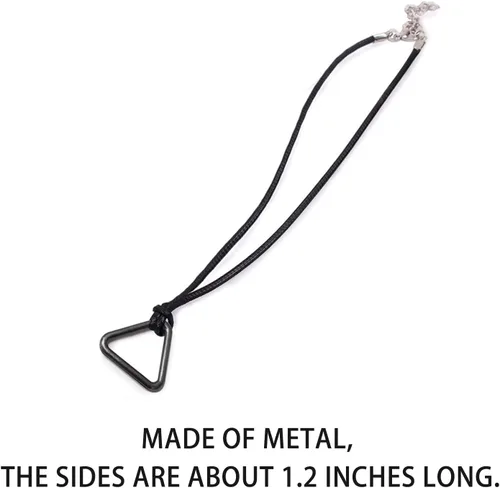 Miniatura 5 de VZQI Chainsaw Man Cosplay Denji Collar Metal Negro Colgante Cuerda Elástica