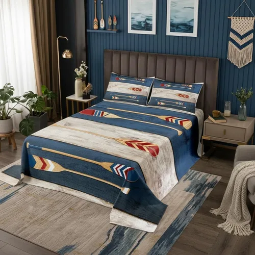 Miniatura 21 de Castle Fairy Shark Kids Bedspread Twin Size,3D Shark Bule Underwater World Coverlet Set,Boys Girls Bedroom Decor,Marine Life Quilted Coverlet,Ocean