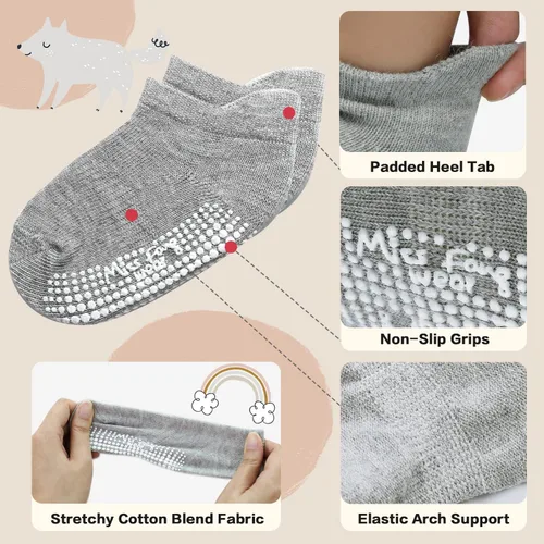 Miniatura 4 de Baby Socks With Non Slip Grips Toddler Socks Infant Socks For 0-66-1212-36 months Baby Boy Girl by Miss Fong Wear