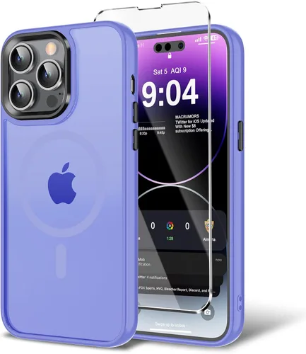 Miniatura 94 de Funda para iPhone 11 con protector de pantalla, compatible con MagSafe, ultra delgada, translúcida, mate, a prueba de golpes, color negro
