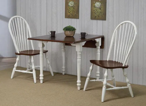 Miniatura 3 de Sunset Trading Andrews - Juego de comedor rectangular de 3 piezas de 48 pulgadas, sillas Windsor totalmente montadas, asientos para mesa de 2,4