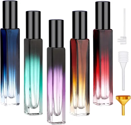 Miniatura 23 de Segbeauty 5 Pack de botellas de spray de vidrio rellenables de 10 ml para perfume, botella de colonia de niebla fina mini vacía de viaje de 10 ml