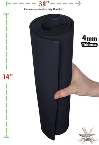Miniatura 4 de Espuma EVA de Retención de Forma para Cosplay 4mm (1mm-10mm) 35.56x99.06 cm Hojas de Espuma EVA de Alta Densidad Negras o Blancas.