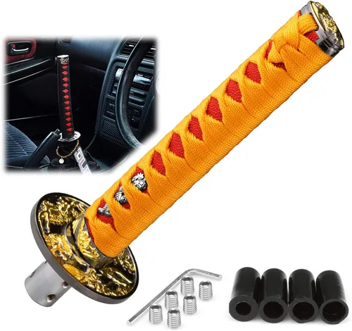 Miniatura 21 de EZAUTOWRAP Espada Samurai 5.9 pulgadas., 10cm, Negro Blanco