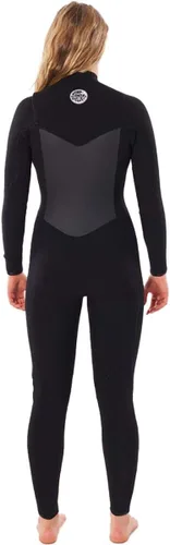 Miniatura 4 de Rip Curl Flashbomb - Traje de neopreno con cremallera en el pecho (3/2 GB, color negro, 4)