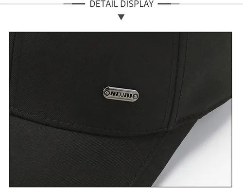 Miniatura 9 de talajee Gorra de béisbol de algodón para hombre y mujer, ajustable, para papá, color negro, para golf, de perfil bajo