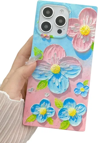 Miniatura 18 de Funda de silicona suave compatible con iPhone 17 de 6.3 pulgadas, funda protectora de silicona suave para mujer (mariposa azul)