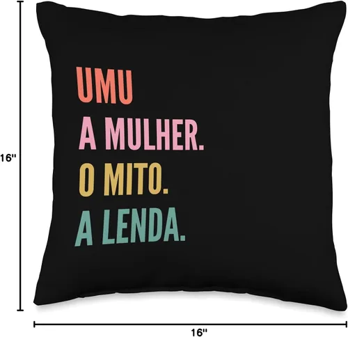 Miniatura 4 de Funny Portuguese First Name Design - Umu Throw Pillow