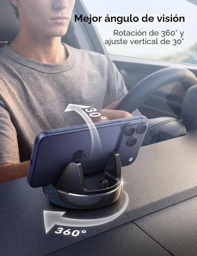 Miniatura 4 de JOYROOM Soporte de teléfono para automóvil, ajustable en 360° y evita el deslumbramiento del sol, soporte de teléfono para automóvil, diseño