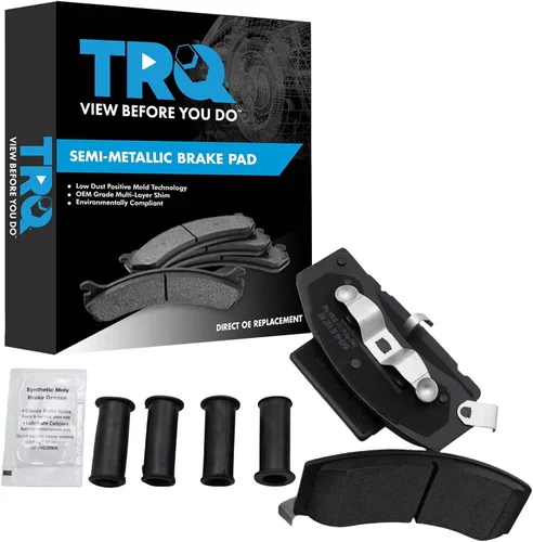 Miniatura 177 de TRQ Pastillas de freno delanteras semi metálicas compatibles con Ford Expedition 2018-2021 F-150 2018-2020 Lincoln Navigator 2018-2022
