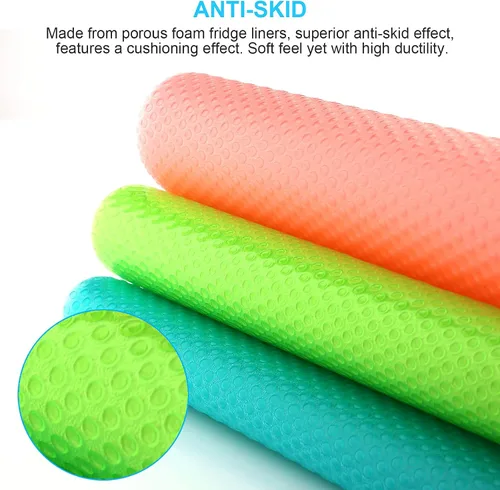 Miniatura 3 de PSISO 11 PIEZAS Tapetes para Refrigerador, Revestimientos de EVA para Refrigerador para Estantes Lavables Se Pueden Cortar Revestimiento