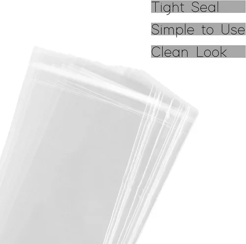 Miniatura 3 de Bolsas de celofán transparentes con cierre autoadhesivo para envolver regalos, recuerdos, galletas, fotos y productos