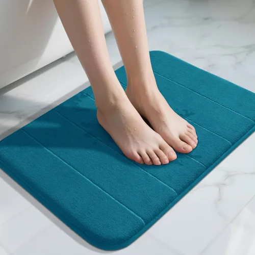 Miniatura 134 de Yimobra Tapete de baño de espuma viscoelástica, súper suave, absorbente, antideslizante, de secado rápido, lavable a máquina, tapete para bañera