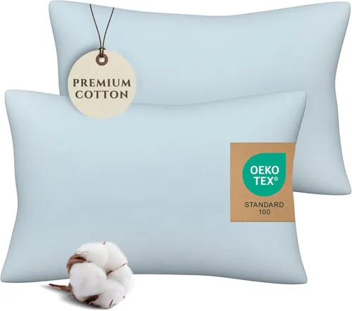 Pobibaby - Paquete de 2 fundas de almohada de alta calidad para niños pequeños de 13 x 18 pulgadas - Tejido de jersey ultrasuave - Almohada para