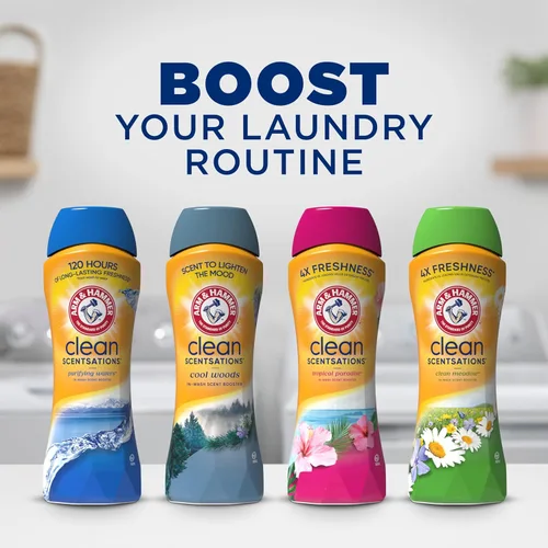 Miniatura 10 de Arm & Hammer Scentsationse limpio en lavado olor booster - prado limpio, 24 oz