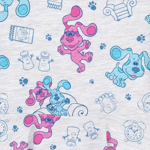 Miniatura 4 de Nickelodeon Blue's Clues - Vestido de manga corta para niñas con color gris claro