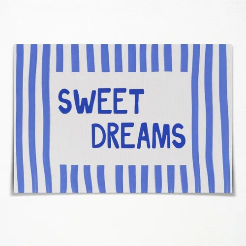 Miniatura 12 de Arte de pared moderno de mediados de siglo para guardería, impresión de paisaje retro a rayas con cita nocturna de amor, estilo vintage, póster