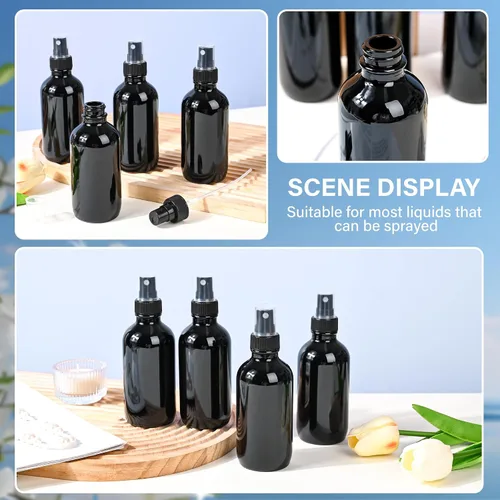 Miniatura 7 de Botella de spray de vidrio NOOEEISS, Negro