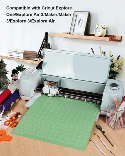 Miniatura 2 de Gwybkq Paquete de 12 alfombrillas de corte de 12 x 12 pulgadas para Cricut Maker 4/Maker 3/Maker/Explore 3/Air 2/Air/One, alfombrilla de corte