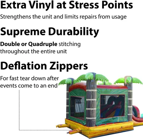 Miniatura 5 de TentandTable Tobogán acuático inflable para niños pequeños y niños, castillo animoso de grado comercial para adultos, casa de salto, incluye Mármol