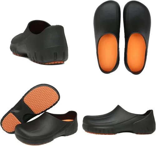 Miniatura 2 de Zapatos de chef para hombre, zapatos de cocina para hombre, zapatos de trabajo antideslizantes para mujer, zuecos cómodos de enfermería, zapatos