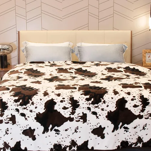 Miniatura 6 de Manta Bonita con Estampado de Vaca Suave y Cálida Manta Decoración del Hogar Occidental Regalos de Vaca para Mujeres Artículos con Estampado de Vaca