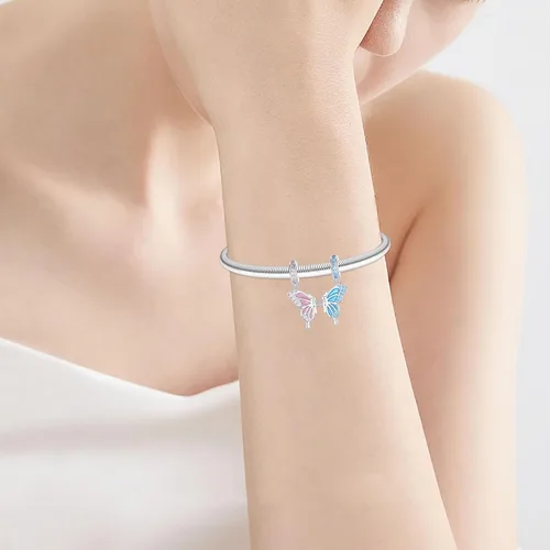 Miniatura 287 de Abalorios de plata de ley 925 con letras de la A ~ Z, para pulseras, collares, Día de San Valentín, Día de la Madre, joyería regalos para mujeres