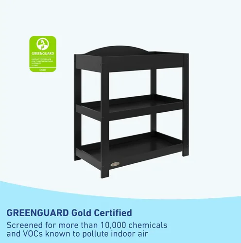 Miniatura 3 de Graco Cambiador personalizable con cambiador resistente al agua (negro) – Cabecera moderna personalizable plana o clásica arqueada, cambiador