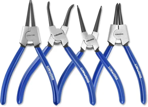 Miniatura 7 de Alicates de Anillo de Retención Interno Recto de 7 pulgadas, Alicates de Circlip, Alicates de Clip en C con Puntas para Removedor de Anillo