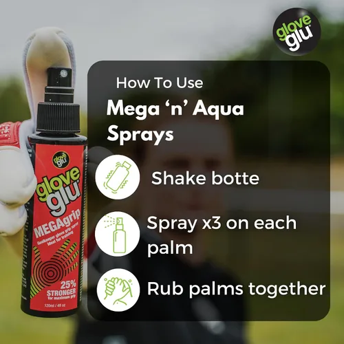 Miniatura 8 de gloveglu - Guantes de portero en espray Guantes de portero de 4.1 fl oz en aerosol MEGAgrip + guante de portero de 1.7 fl oz en aerosol para lavar