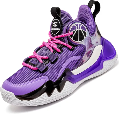 HOBIBEAR Zapatos deportivos para niños y niñas, ligeros, transpirables, para caminar, correr (niños pequeñosniños grandes)