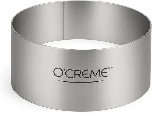 Miniatura 24 de O'Creme Anillo para Pastel de Acero Inoxidable Resistente Redondo Molde de Anillo para Pastel Mousse para Hornear, Decoración de Pasteles de Postre