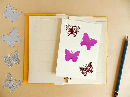 Miniatura 5 de 4 troqueles de corte de mariposa 3D de metal, mariposas 3D, plantillas en relieve, plantillas para hacer tarjetas, manualidades, álbumes de recortes