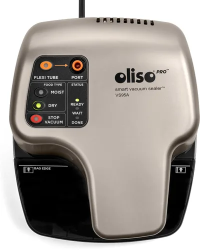 Miniatura 7 de Oliso Pro VS95A - Sellador al vacío inteligente para almacenamiento de alimentos, color rojo