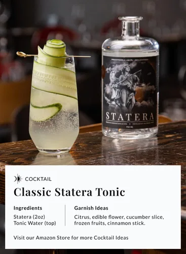 Miniatura 5 de Statera - Licores sin alcohol con electrolitos - Alternativa a la ginebra - Alternativa de licores destilados con botánicos de ginebra - Sin azúcar