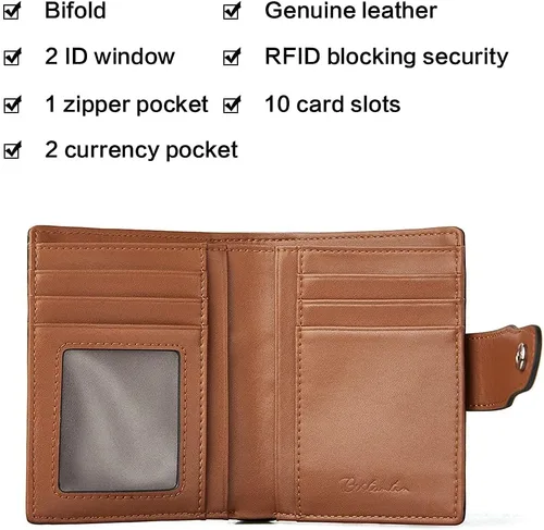 Miniatura 7 de BOSTANTEN Bolso de mano de piel para mujer, bolso de mano grande tipo hobo para el hombro, con pequeño bolsillo con cremallera, billetera